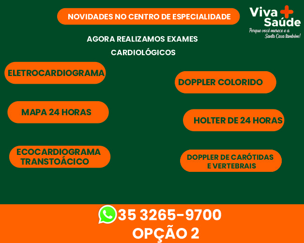 Exames CardiolÓgicos Santa Casa De Três Pontas 2397