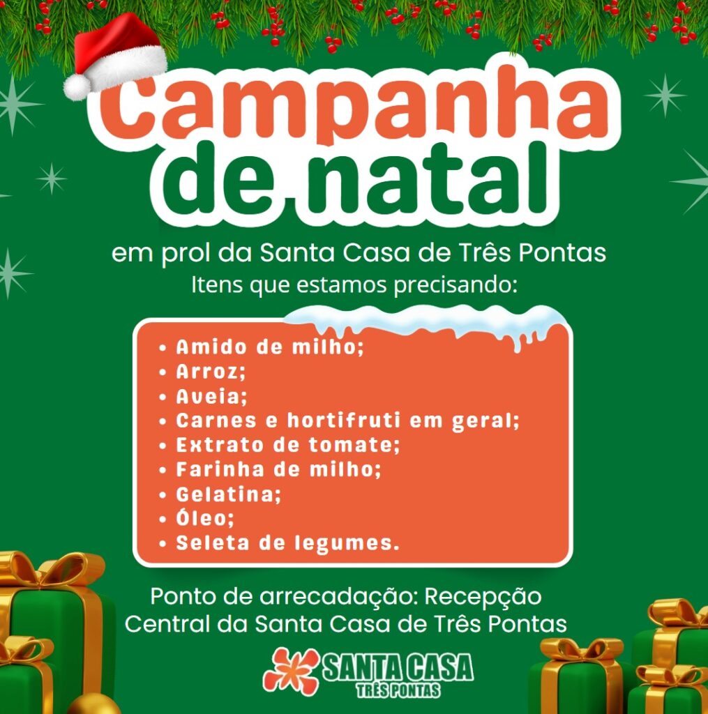 campanha de natal santa casa tres pontas